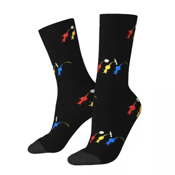 Чулки All Seasons Crew, 3 Пикминные носки для бега, повседневные длинные носки в стиле харадзюку в стиле хип-хоп, Аксессуары для мужчин и женщин, Рождественские подарки