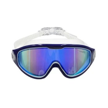 Очки для плавания с защитой от запотевания и ультрафиолета, не протекают, очки для бассейна с широким обзором для взрослых мужчин, женщин, молодежи старше 15 лет, синие