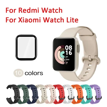Сменные Ремешки Для Redmi Watch 2 3 Lite Active Мягкий Силиконовый Ремешок Для Xiaomi Mi Watch Lite Аксессуары Мужские Женские Универсальные