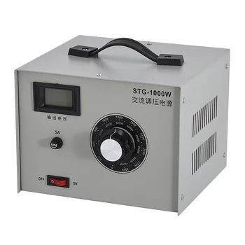 STG-1000W jednofazowy Regulator napięcia AC źródło zasilania regulowane napięcie zmienne zasilanie prądem zV 50HZ 1000W 5A
