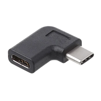 90-Градусный Прямоугольный Адаптер USB 3.1 Type C для мужчин и женщин USB-C Converter Adapter