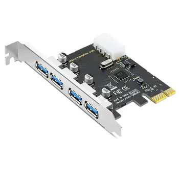 Адаптер карты расширения USB 3.0 PCI-E с 4 портами USB 3 для PCIE PCI express adapter Card