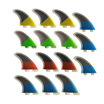 Ласты для серфинга на байдарках MF FCS2 Large / G7 Medium / G5 из ячеистого стекловолокна Quad Surf Propelle Размер и цвет по желанию