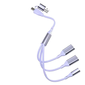Разветвитель USB / Type C, кабель-адаптер USB от USB-штекера до кабеля 3USB / USB C-розетки