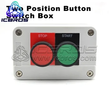 Блок управления с двухпозиционным кнопочным переключателем, плоская кнопка 