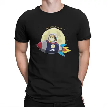 В Memes DogeCoin Мы Доверяем Классической Мужской футболке Cryptocurrency Art Crewneck Из ткани С коротким Рукавом, Забавной Футболке Высокого Качества