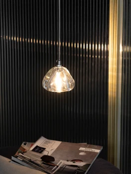 Легкие Роскошные Прикроватные тумбочки для спальни Подвесные светильники Nordic Crystal Светодиодные Люстры для обеденного стола Креативные Ресторанные светильники в постмодернистском стиле