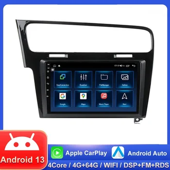 Android 13.0 Автомагнитола для Volkswagen VW Golf 7 MK7 GTI 2011-2021 GPS Мультимедиа Беспроводной Carplay DSP RDS FM 2Din Все в одном