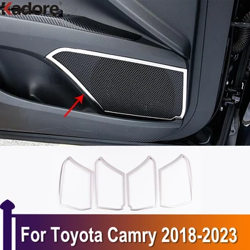 Для Toyota Camry 2018-2020 2021 2022 2023 Дверная Аудиосистема Рамка Динамика Отделка Крышки Громкоговорителя Стайлинг Автомобиля Аксессуары Для Интерьера