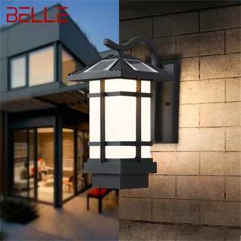 Настенный светильник BELLE Solar, современное светодиодное бра, водонепроницаемое внутреннее освещение для крыльца, балкона, внутреннего двора, прохода между виллами.