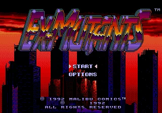 Игровая карта Ex Mutants 16bit MD Для Sega Mega Drive Для системы Genesis