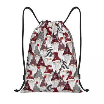 Изготовленный На Заказ Праздничный Рюкзак Gnomes Drawstring Backpack Bag Для Мужчин И Женщин, Легкий Спортивный Рюкзак для Спортзала, Сумки для Путешествий