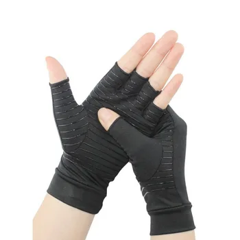 Новые силиконовые нескользящие компрессионные перчатки на полпальца, перчатки для занятий спортом на открытом воздухе, рыбалкой, фитнесом, велоспортом, физиотерапией, реабилитационными перчатками