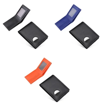 Модный держатель кредитной карты для мужского кошелька с блокировкой AirTag RFID