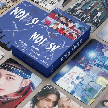 55 шт./компл. Kpop Stray kids NO EASY Lomo Card Новый Альбом Синий фотоальбом K-pop Straykids Высококачественная HD Фотокарточка