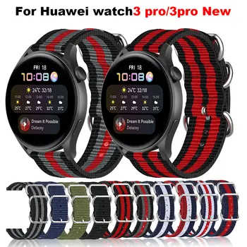 Для Huawei Watch Watch 3 pro Новый Нейлоновый браслет На замену GT 3 2 Pro/GT 2e/GT3 46 мм/GT2 42 мм Браслет 22 мм Ремешки