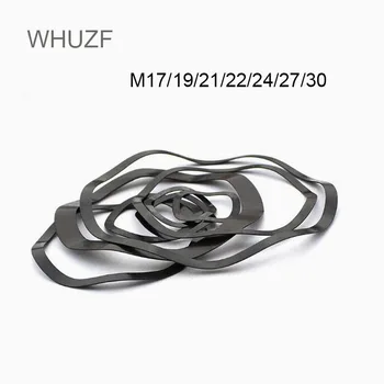 WHUZF Бесплатная Доставка 10/20шт DIN137B M21 M22 M24 M27 M30 M34 M38 M40 Черная Сталь 65MN Волновые Шайбы Пружинная Шайба