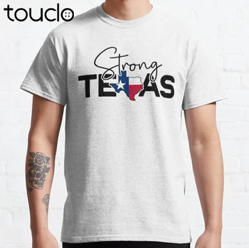 Молитесь за Техас Texas Strong Gun Control Now Классическая футболка на заказ Aldult Подростковые футболки унисекс с цифровой печатью Футболка