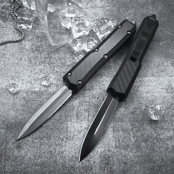 Micro OTF Tech Knife SC Ant Series D2 Лезвие из авиационного алюминия (6061-T6) + ручка из углеродного волокна 3K Карманный нож для самообороны