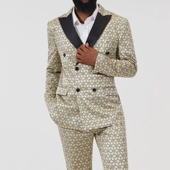 Элегантный мужской костюм, модный пиджак из 2 предметов, бутик, деловой повседневный костюм, пальто, свадебное платье жениха (блейзеры + брюки)