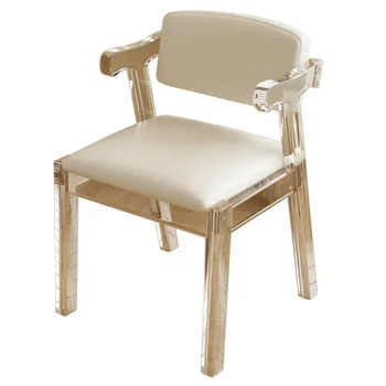 Скандинавский Современный обеденный стул на открытом воздухе, Эргономичные белые стулья из акрилового пластика, Офисные мобильные телефоны, мебель для ресторана Muebles De Cocina