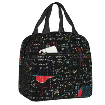 Изготовленная на заказ сумка для ланча Amazing World Of Mathematics, Женская сумка-холодильник, ланч-бокс с теплой изоляцией для офиса для взрослых