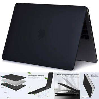 Новый Матовый Черный Чехол Для Ноутбука Macbook M1 M2 M3 Air Pro13 14 15,3 16 дюймов A2941A2681 2020 2023 Чип A2179A2337A2338A2289A1706