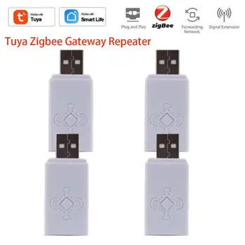 Ретранслятор сигнала Tuya ZigBee USB Усилитель сигнала Расширитель Устройство автоматизации умного дома Работа с Zigbee Gateway для Smart Life