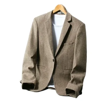 Высококачественная мужская мода большого размера, деловой тонкий британский однотонный повседневный костюм джентльмена, молодежный тонкий пиджак на одной пуговице