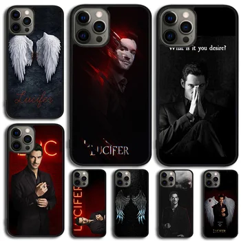 Мягкий чехол для телефона Lucifer для iPhone 15 14 SE 2020 XR XS 11 12 13 Mini Pro MAX 6 7 8 Plus Coque
