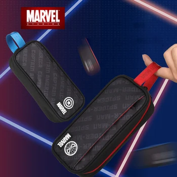 новая оригинальная детская сумка для ручек Marvel Simple Большой емкости, высококачественная студенческая сумка для карандашей на двойной молнии, Оптовая сумка для канцелярских принадлежностей