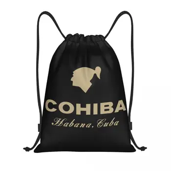Изготовленные На Заказ Кубинские Сигары Cohibas Drawstring Bag Женщины Мужчины Легкий Спортивный Рюкзак Для Хранения В Тренажерном Зале