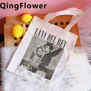 Сумка для покупок Lana Del Rey bolsa сумка для переработки продуктов сумка для покупок из джутовой ткани sacola многоразового использования sac tissu