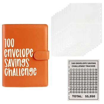 1 комплект из 100 конвертов, простой и увлекательный способ сэкономить 5050 + конверт с наличными