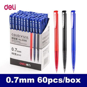 Шариковая ручка для гастронома Нажимной тип 0,7 мм Красная / синяя / черная ручка для заправки синими чернилами Подходит для школьных офисных письменных принадлежностей