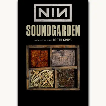 Концерт рок-музыки Криса Корнелла Soundgarden-Шелковый Художественный плакат, Наклейка на стену, Подарок