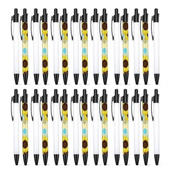 Сублимационные ручки с термоусадочной пленкой для полной печати Выдвижные шариковые ручки Прямая поставка
