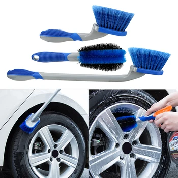 Щетка для чистки шин Комбинированный инструмент для автомойки Щетка для автомобильных колес От пыли Инструмент для мойки автомобилей