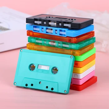 1 шт. цветной пустой чехол для магнитофонной кассеты для аудиозаписи, оболочка для кассеты, пустая кассета с катушки на катушку (без кассетного сердечника)