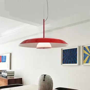 Подвесной светильник в скандинавском постмодерне, Люстра для кофейни, гостиной, Кухни, подвесной светильник Nordic fashion simpe led