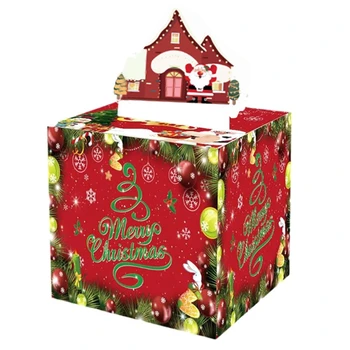 Веселый рождественский копилочный набор с 30 прозрачными пакетами, идеальный сюрприз для детей и взрослых