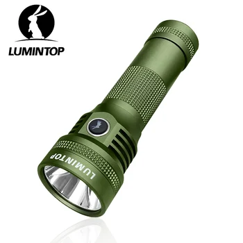 Перезаряжаемый USB C для наружного освещения Мощный EDC фонарик 1000 Люмен с магнитным хвостом Светодиодный фонарик 21700 Аккумулятор D2 Армейского зеленого цвета
