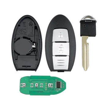 2 Кнопки Ключа Автомобиля Remote Smart Key Fob Case J458 для NISSAN Qashqai X-Trail 433 МГЦ 46 Чип PI970 Аккумулятор