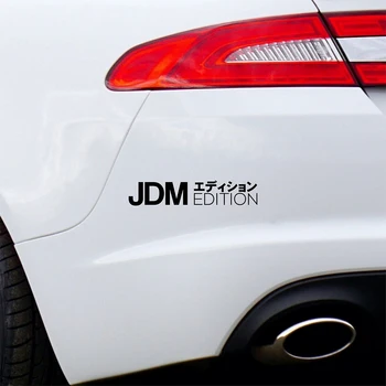 JDM Edition Автомобильная наклейка Кандзи Дрейфующая Виниловая наклейка Стиль текста Украшение для укладки автомобиля Бампер автомобиля Заднее стекло Ноутбук