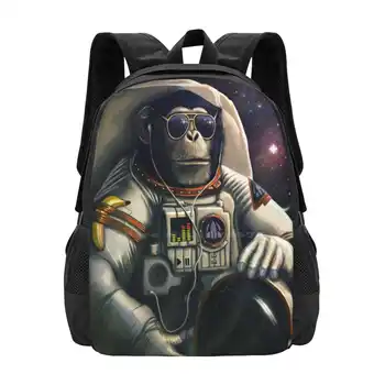 Космический путешественник, Горячая распродажа, рюкзак, модные сумки, Обезьяна, Обезьяна, Шимпанзе, Космический астронавт, Вселенная звезд, забавные