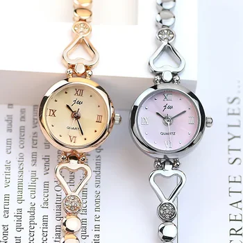 Роскошные женские часы, простые кварцевые наручные часы, часы с маленьким циферблатом, браслет, женские часы, подарочные часы для девочки Часы Женские Наручные