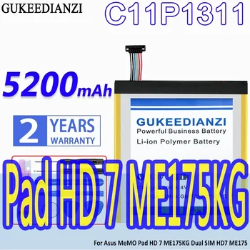 Аккумулятор GUKEEDIANZI Высокой Емкости C11P1311 5200 мАч Для Asus MeMO Pad HD 7 ME175KG С Двумя SIM-картами HD7 ME175