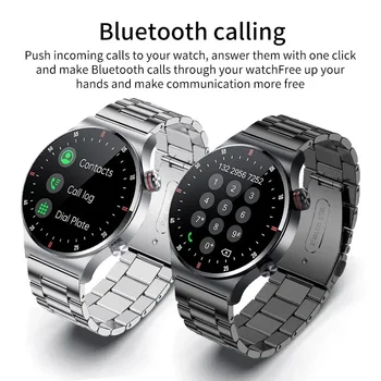 2024 Новые умные часы Мужские ЭКГ Bluetooth Вызов NFC HD Экран Спортивный Фитнес браслет Bluetooth Музыка для Android Ios Умные часы Мужские
