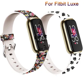 Новый Мягкий Силиконовый Ремешок Для Fitbit Luxe Soft Sports Smart Watch Ремешок-Петля Для Замены браслета Fitbit Luxe Correa