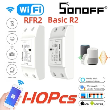 SONOFF Smart Switch Wifi Модуль BASIC R2/RFR2 10A Через Беспроводное приложение Дистанционное Управление Таймером Выключатель Света Для Автоматизации Умного Дома
